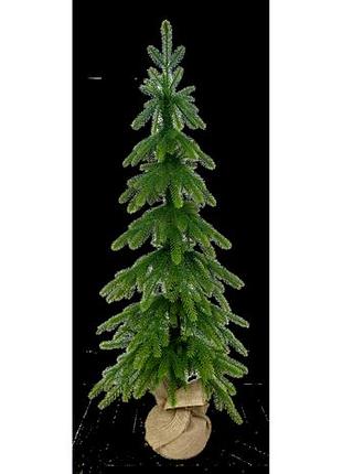Ялинка штучна forest elf green mix в мішковині, вузька лита 140 см зелена