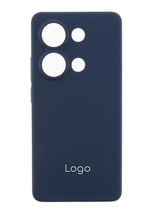 Чехол-накладка liquid silicone (aa) с защитой на камеру для xiaomi redmi 15c/poco c85 dark blue