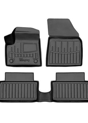 Килимки stingray 3d (для e-c3, 3 шт) для citroen c3 x/e-с3 2022- рр