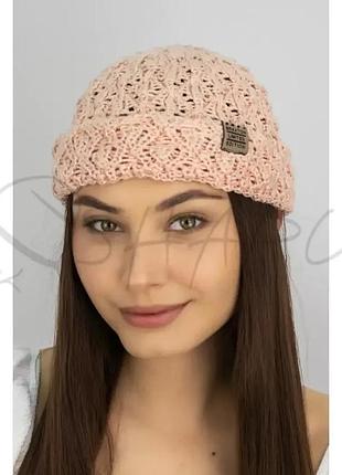 Докерка женская ажурная летняя котоновая braxton 1584 персиковый
