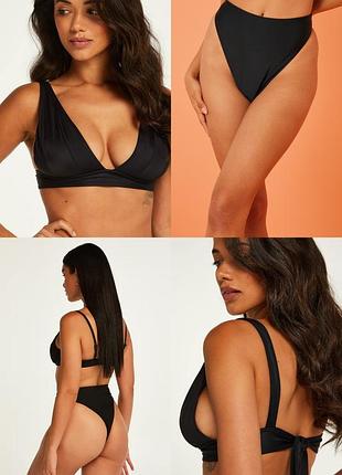 Збірний чорний купальник на плюс сайз hunkemoller
