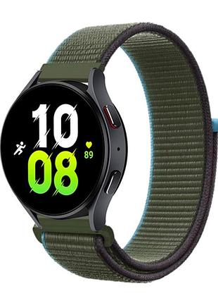 Ремешок universal nylon 22 mm samsung/amazfit/huawei dark green