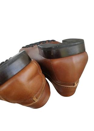 Винтажные кожаные лоферы туфли j.p. tod's (made in italy) 5