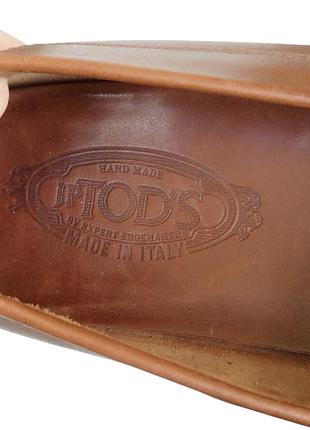 Винтажные кожаные лоферы туфли j.p. tod's (made in italy) 7