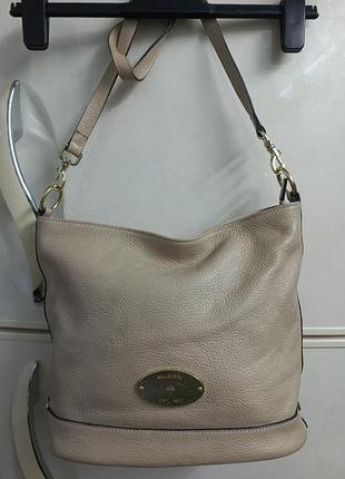 Сумка через плечо женская кожа mulberry  est 1961 англии