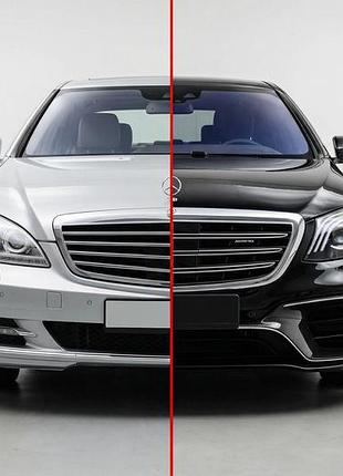 Комплект рестайлінгу в w222 amg s63 для mercedes s-сlass w221 2005-2013 рр