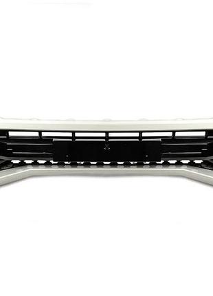 Передняя губа бампера gxr белый для toyota land cruiser 300 2021- гг