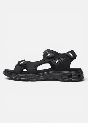 Мужские черные сандалии nike air deschutz sandal x найк 45