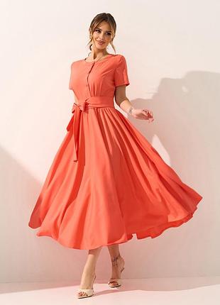 Платья issa plus 15597 s коралловый