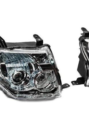 Передние фары oem (2 шт) для mitsubishi pajero wagon iv 2006-2021 гг