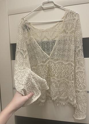Прозорий топ із преміальної колекції h&m