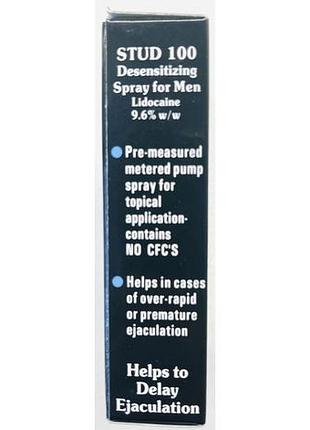 Спрей пролонгатор stud 100 для продолжения акта ству 100 desensitizing spray for men 4
