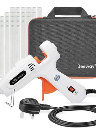 Клеевой пистолет beeway 100 вт - в комплекте 30 клеевых стержней 11,2 мм x 150 мм
