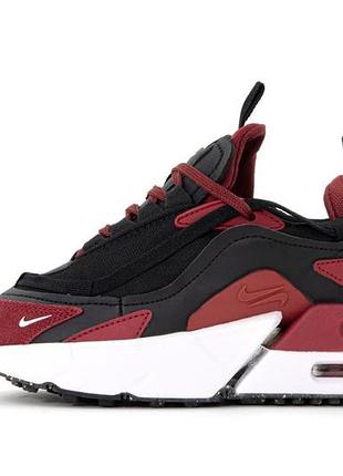 Черные женские кроссовки nike air max furyosa burgundy black х эйр макс 38