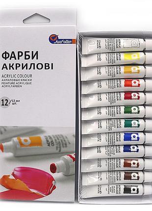 Фарби акрилові josef otten basics plastic-tub 12x12 мл ea1212c-3