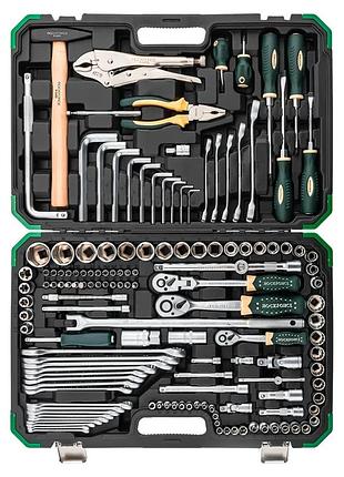Набор инструментов 142+2 предмета 1/2", 3/8", 1/4" (6гр, 12гр) rockforce rf-41421+2 3
