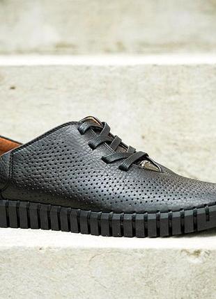 Мокасины кожаные prime shoes черные
