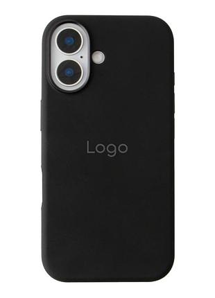 Чохол silicone case metal buttons (aa) для iphone 16 black