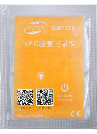 Реєстратор температури nfc (одноразовий), -25 °c-60 °c, 4000 записів benetech gm1370