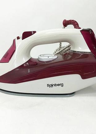 Утюг паровой rainberg rb-6306 с керамическим покрытием 3200вт функция самоочистки подачи пара ax-60