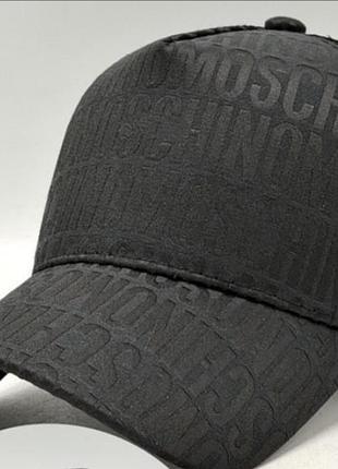 Бейсболка тракер moschino (чорна з сіткою )