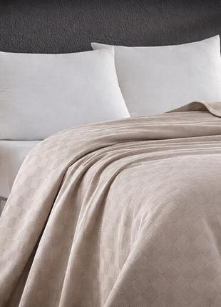 Плед maison dor serap beige бавовна 220-240 см бежевий