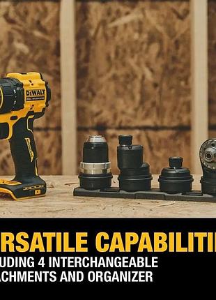 Мультишуруповерт dewalt dcd803b atomic 20v max со сменными насадками (оригинал usa) 9