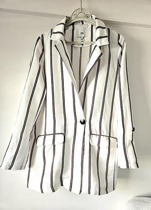 Летний пиджак river island из льна, р-р 10–12 (m).
