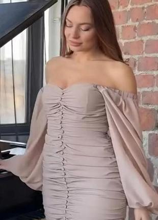 Платье женское микродайвинг 36 38 40 42 44 46 48 50 52 54 56 58 60 62 64 66 68 70 размера | 40