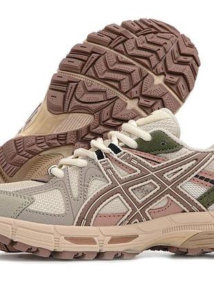 Женские кроссовки asics kahana 8 gel асикс кахана 8 яркие белые розовые 39