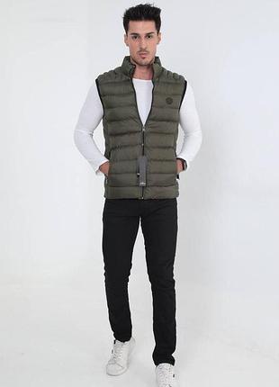 Жилет stone island 48-3001*91 чоловічий. хакі s (188 116)