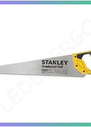 Ножівка по дереву stanley tradecut 500 мм 7 зубів для різання деревини столярний інструмент