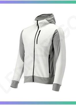 Худи флисовый yato 3xl бело-серый утепленный кофта с 5 карманами для мужчин и женщин