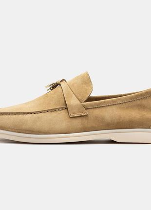 Чоловічі лофери loro pianа beige 40-42-44-45