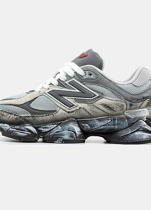 Мужские кроссовки new balance 9060 grey black 40-41