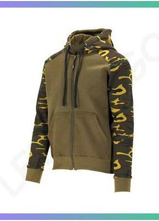 Худі з капюшоном yato хакі xl для чоловіків з блискавкою та кишенями тепле бавовняне верхній одяг