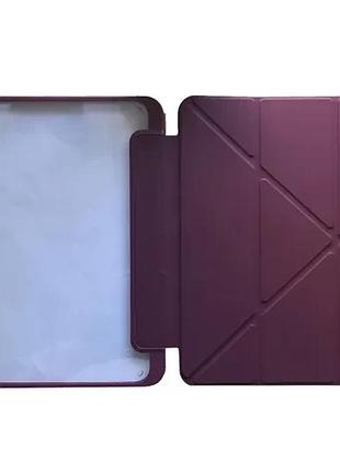 Чехол smart case clear for apple ipad 10/11-generation 2022/2025 10.9 dark red