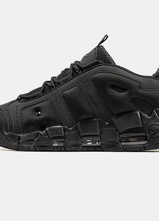 Мужские кроссовки nike air more uptempo low black 40-41-42-43-44-45