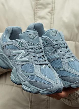 Чоловічі кросівки new balance 9060 blue suede 40-41-42-45