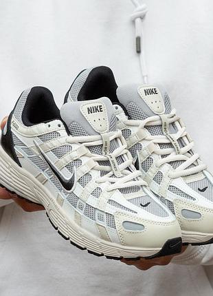 Мужские кроссовки nike p-6000 beige black 40-41