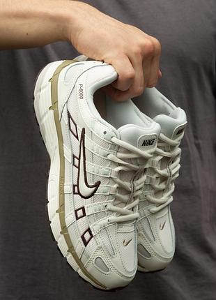 Мужские кроссовки nike p-6000 beige 40-41