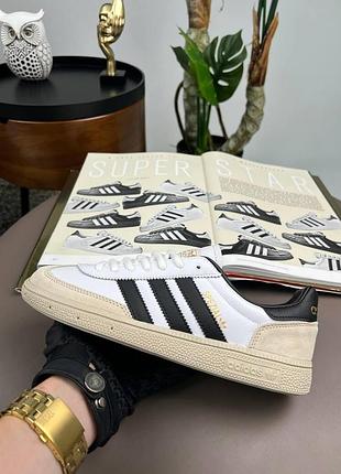 Мужские кроссовки adidas spezial white beige black 42-43-44-45