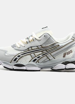 Женские кроссовки asics gel nyc 2025 grey white 37-38-39-40-41