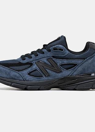 Мужские кроссовки new balance 990v4 blue black 40-41-42