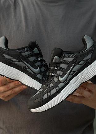 Мужские кроссовки nike p-6000 black grey 43-45
