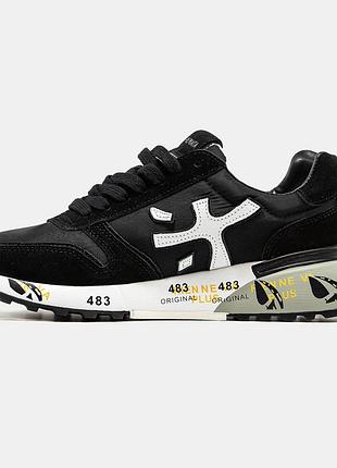 Мужские кроссовки premiata mick black white 40-41