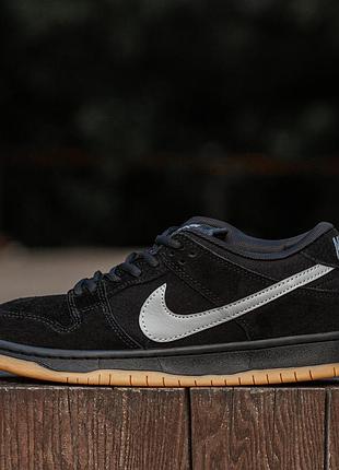 Женские кроссовки nike sb dunk low black grey 37-38-39-40-41
