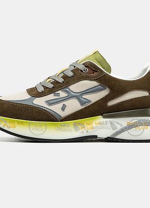 Чоловічі кросівки premiata moerun brown olive 40-41-42-43-44-45