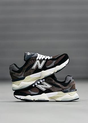 Женские кроссовки new balance 9060 brown black 36-37-38-39