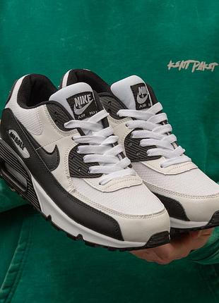 Мужские кроссовки nike air max 90 black white 41-45